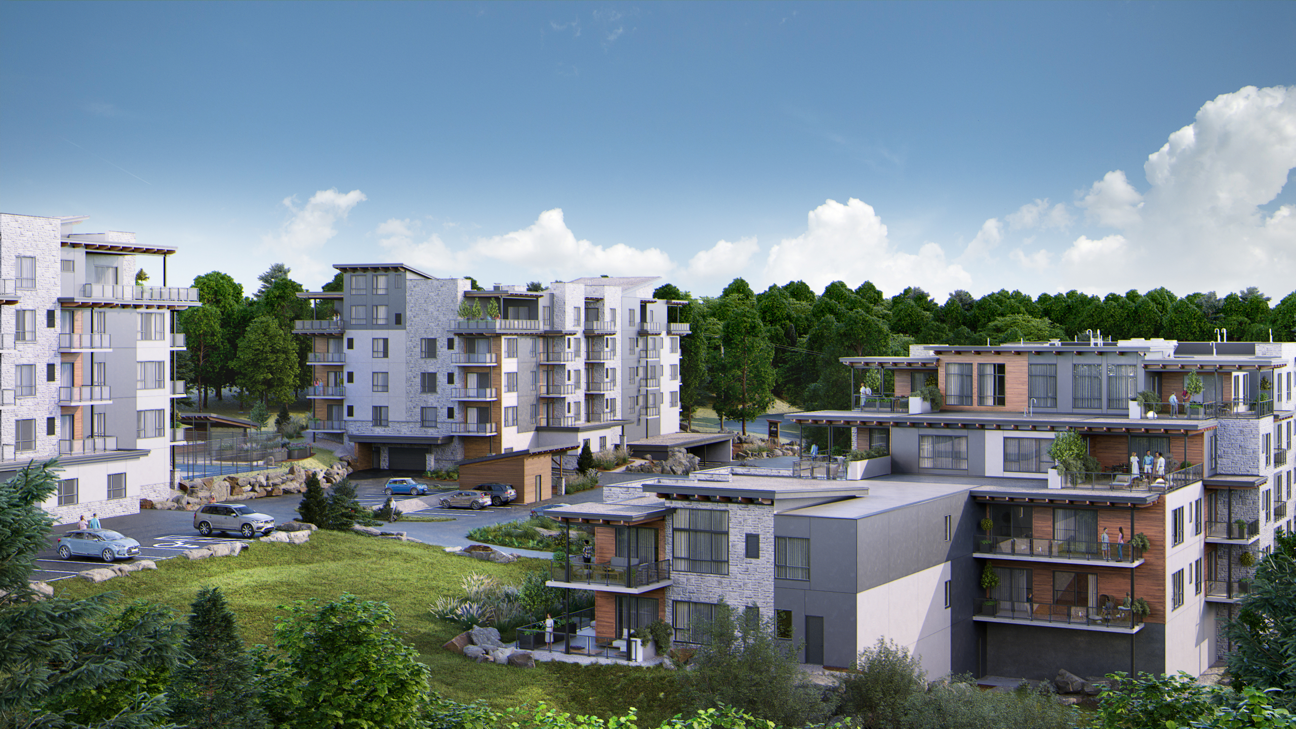 VIEWstudio_Condo_Exterior_Cam3_4K NEW CONDOS AT CAMPUS TRAILS