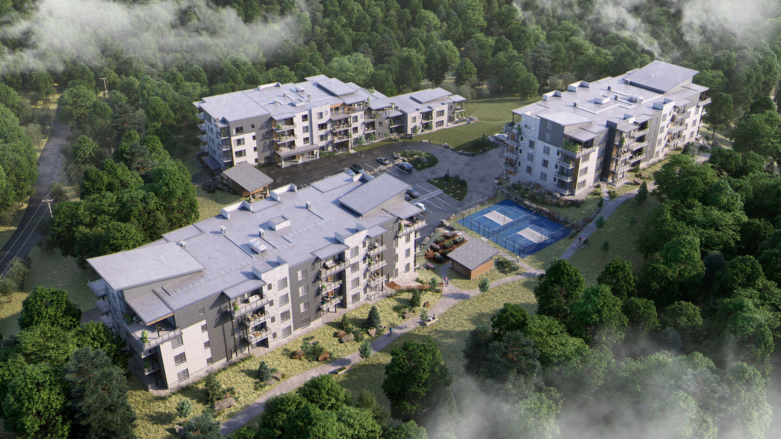 VIEWstudio_Condo_Exterior_Cam5_4K NEW CONDOS AT CAMPUS TRAILS
